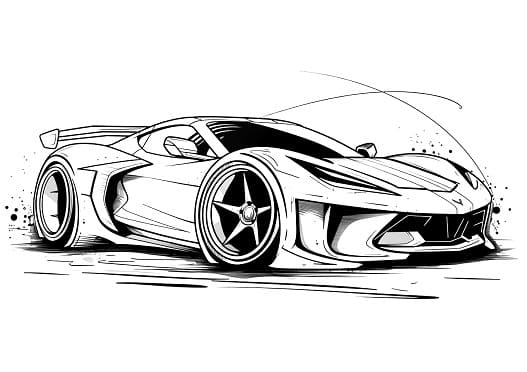 100 Modified Cars Coloring Book Accelerate Your Creativity!