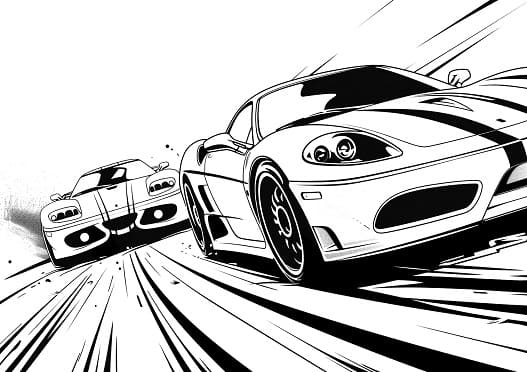 100 Modified Cars Coloring Book Experience Ultimate Speed!