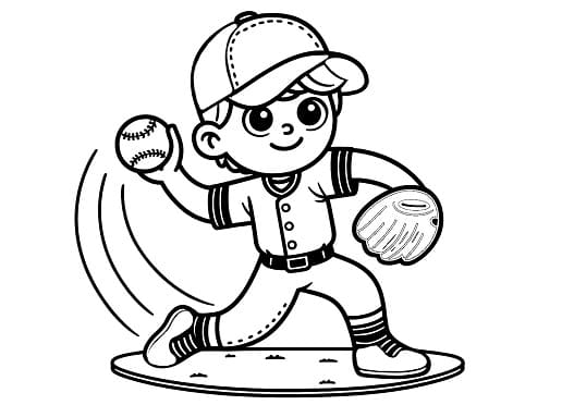 baseball coloring pages for kids