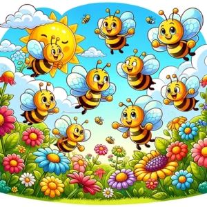 bee coloring page