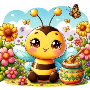 bee for coloring