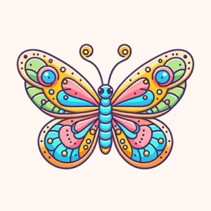 butterfly coloring page