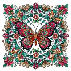 coloring book butterfly