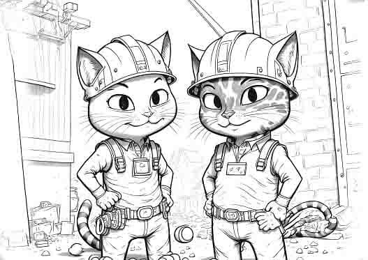 Construction Cats