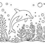 dolphin coloring pages for kids