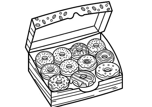 Donut Holidays Coloring for Kids