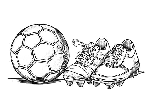 Football Colouring Pages