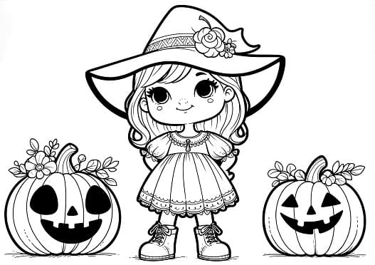 Halloween Coloring Story