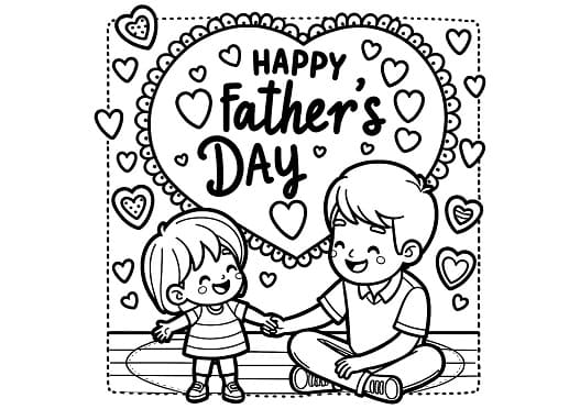 happy fathers day coloring pages printable free