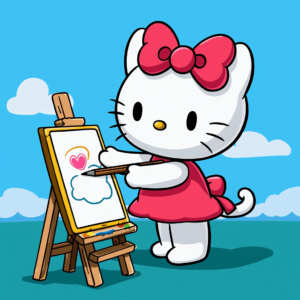 Hello Kitty Painting Fun