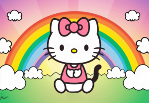 Hello Kitty Rainbow Sky