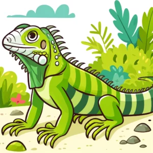 iguana coloring page
