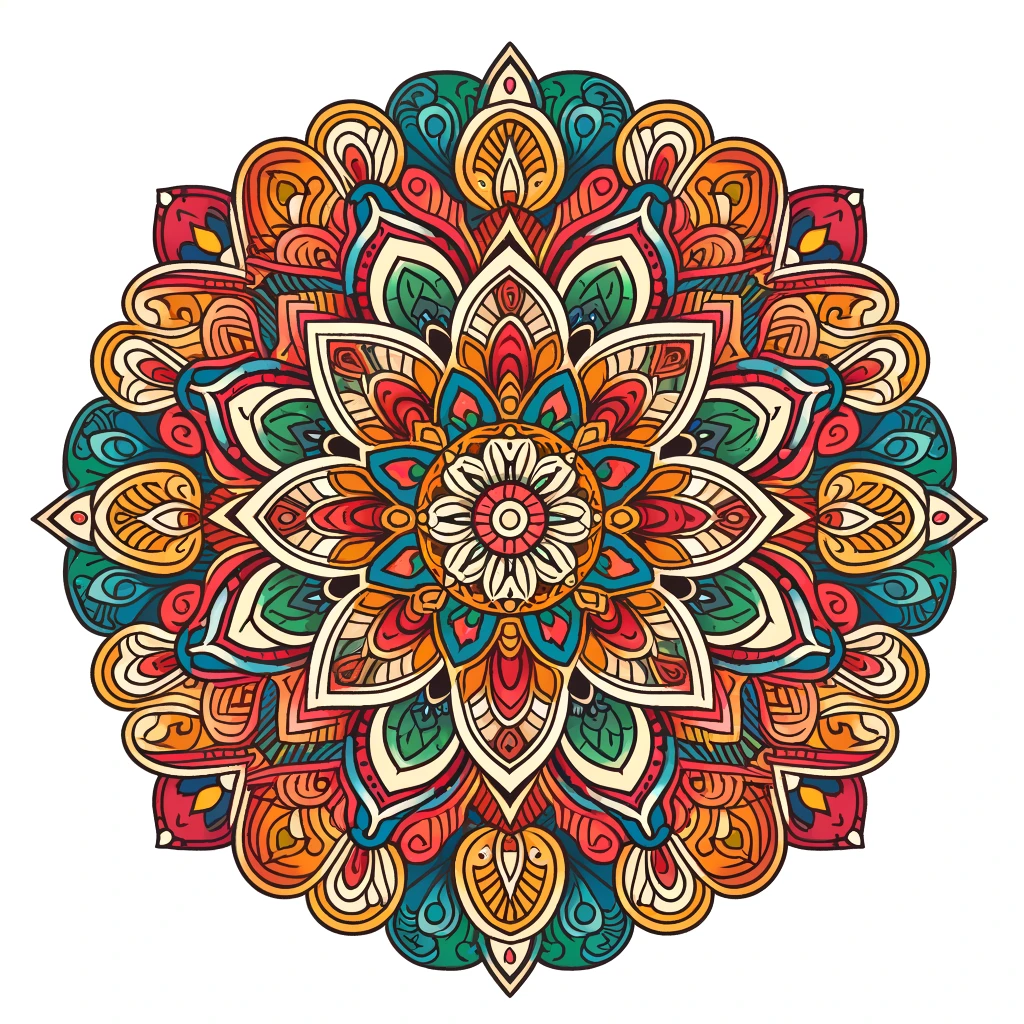 Mandala Of Happiness: A Canvas Of Joy - Color-en.com