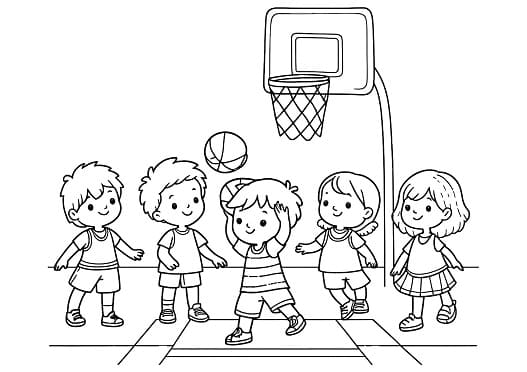 NBA Basketball - Coloring Pages for Kids 100% Free