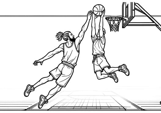 NBA Coloring Pages Free Coloring Pages