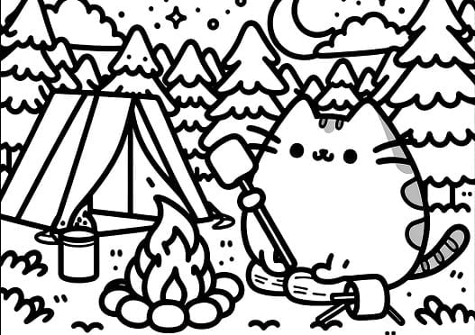 Pusheen's Camping Adventure