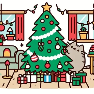 Pusheen's Christmas Celebration