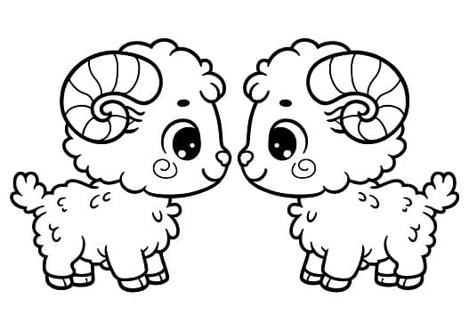 sheep coloring sheet