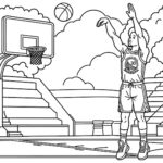 steph curry coloring page