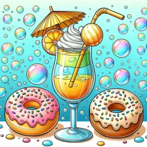 The History of Donut. Coloring