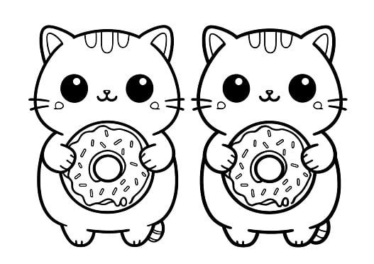 The History of Donuts Coloring Page