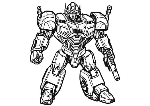 Transformers Coloring Page for Adults