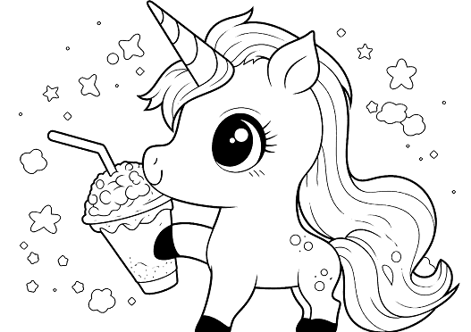 Unicorn milkshake