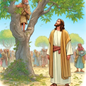 zacchaeus coloring page